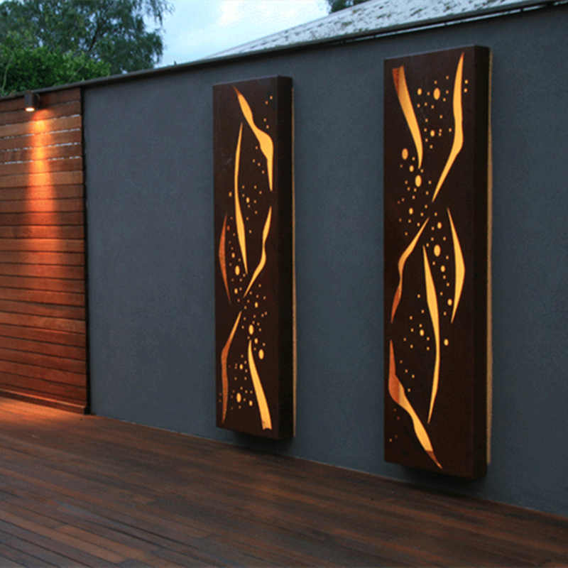 The Art of Illumination: Corten Steel Light Boxes as Creative Lighting Fixtures